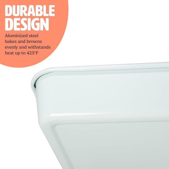 Clean Ceramic Roasting Pan Aqua 14 Inch Durable Nonstick Oven Safe Dishwasher - Picture 5 of 7